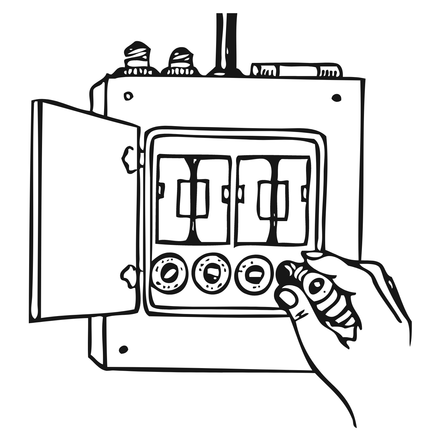 electrical panel installation icon