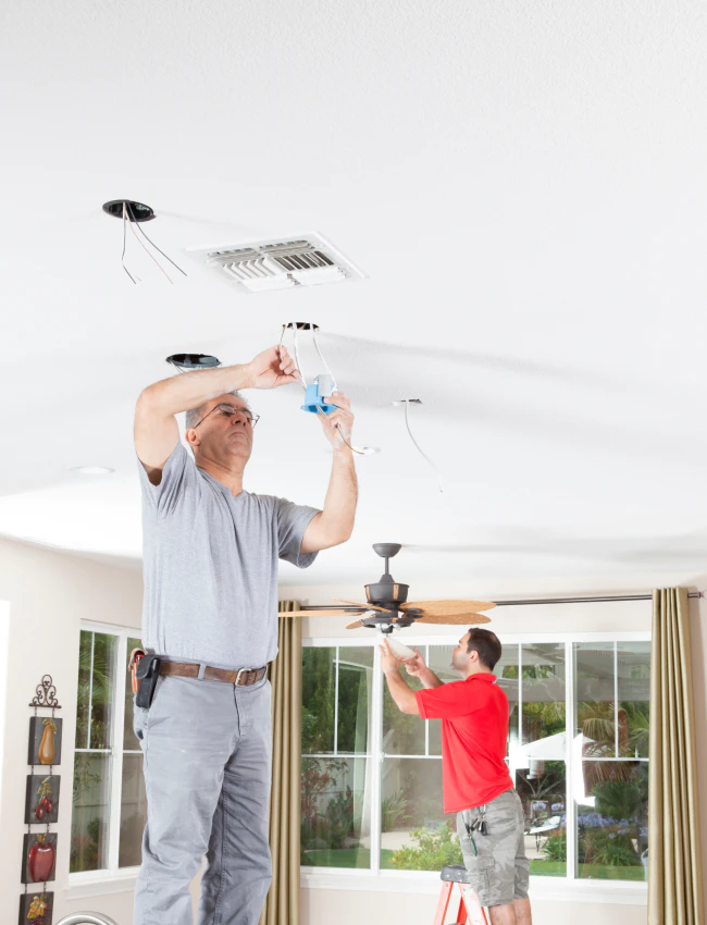 electricians at work