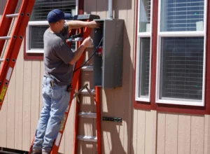 technician-working-on-a-newly-replaced-electrcial-panel